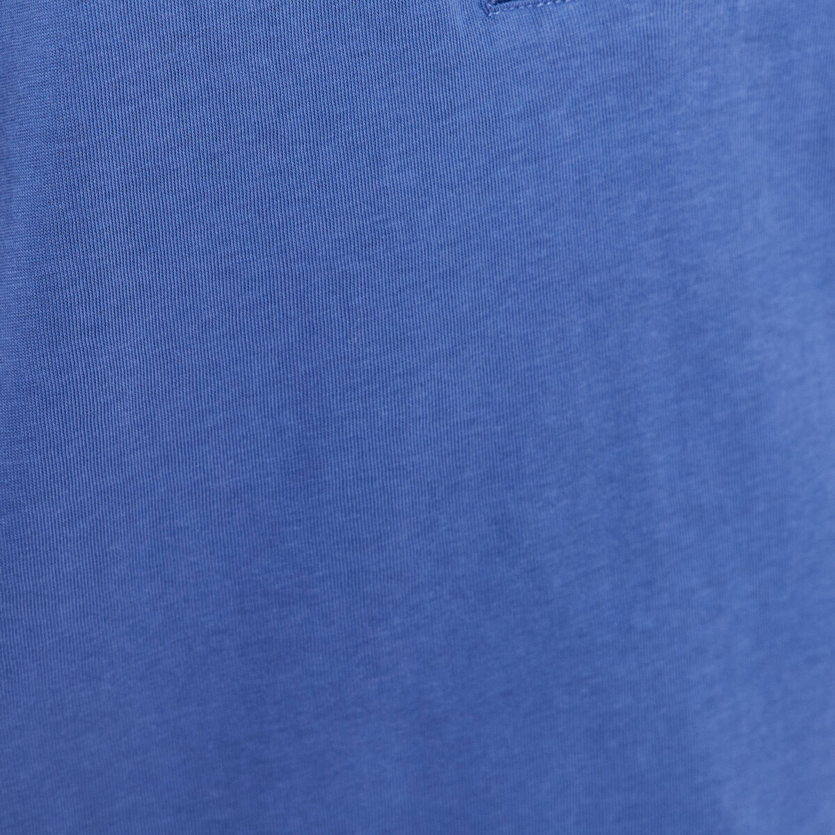 Blouse col v manches courtes bleu roi femme
