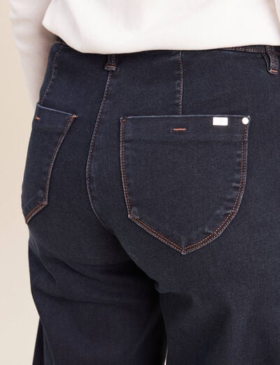 Pantalon magique coupe barrel l'Unique denim blue black femme