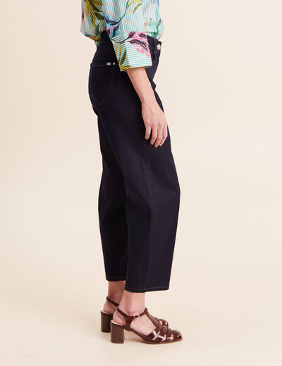 Pantalon magique Le L&eacute;ger coupe barrel denim brut femme