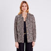 Veste boutonnée beige femme