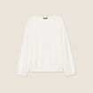 Blouse manches longues ecru femme