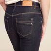 Jean ajusté taille standard denim brut femme