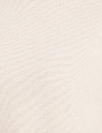 T-shirt manches longues creme femme