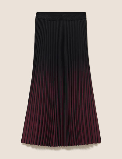 Jupe Plissée Midi Marks And Spencer – Noire – Femme Taille 20 – Occasion TB