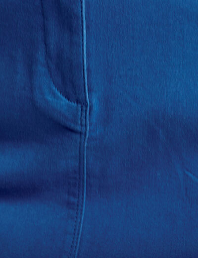 Jupe droite bleu electrique femme
