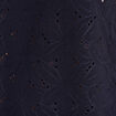 T-shirt cintré col V bleu foncé femme
