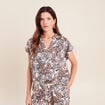 Chemise sans manches marron femme