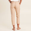 Pantalon ajusté 7/8ème beige femme