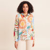 Chemise manches longues orange femme