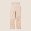 Pantalon coupe mom long ivoire femme