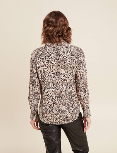 Chemise manches longues noir femme