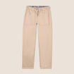 Pantalon droit réversible taupe femme