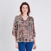Blouse manches 3/4 creme femme