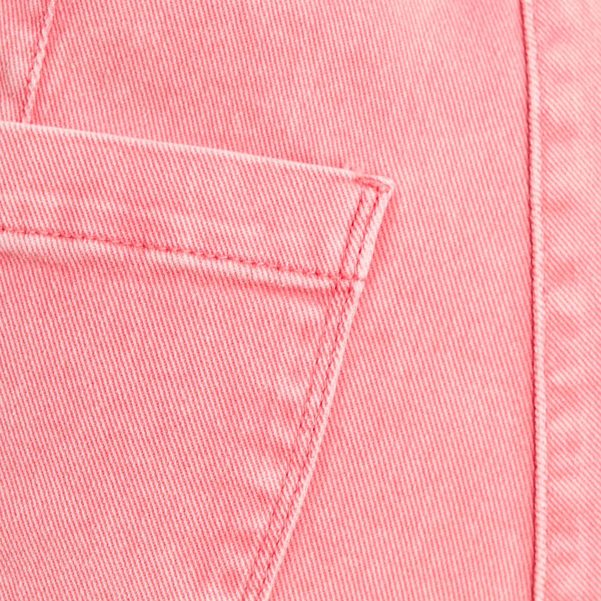 Pantacourt coupe mom rose vif femme