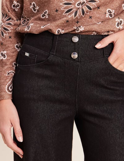 Jean denim noir femme