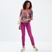 Pantalon magique ajusté taille standard violet clair femme
