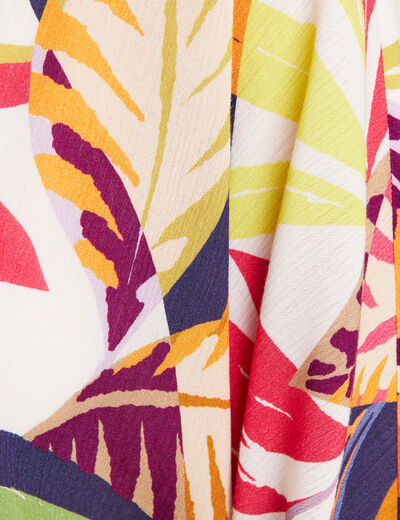 Kimono manches longues multicolore femme