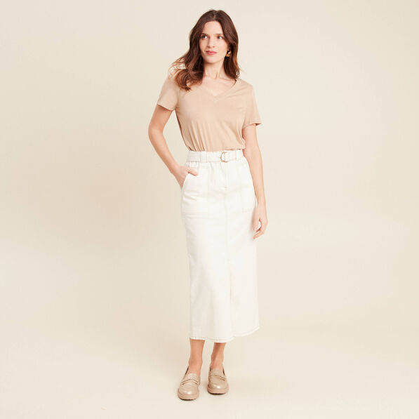 T-shirt manches courtes sable femme