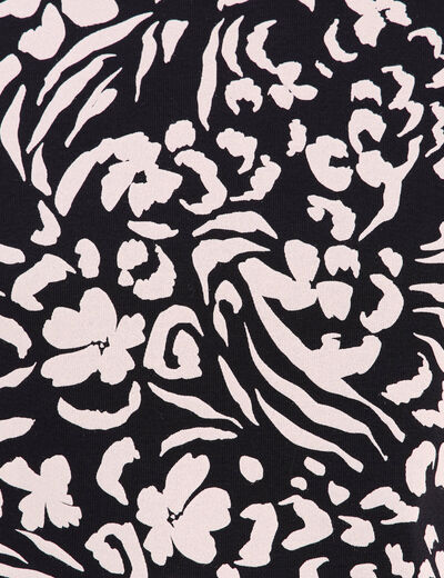 T-shirt en coton biologique noir femme