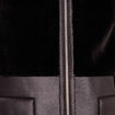 Manteau fausse fourrure capuche amovible noir femme