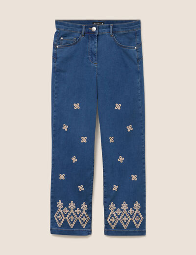 Pantalon magique Le L&eacute;ger coupe droite bleu femme