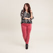 Blouse manches 3/4 noir femme