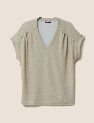 T-shirt manches courtes vert clair femme
