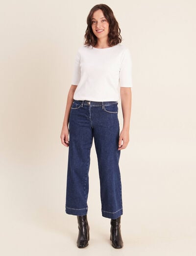 Pantalon magique coupe large l'unique denim stone femme