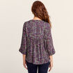 Blouse manches 3/4 multicolore femme