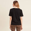 T-shirt manches courtes noir femme