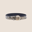 Ceinture fine ajustée beige femme