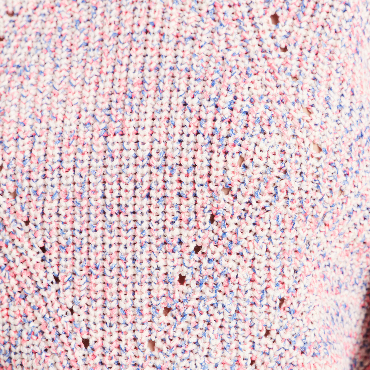 Pull droit long col v manches longues rose fushia femme