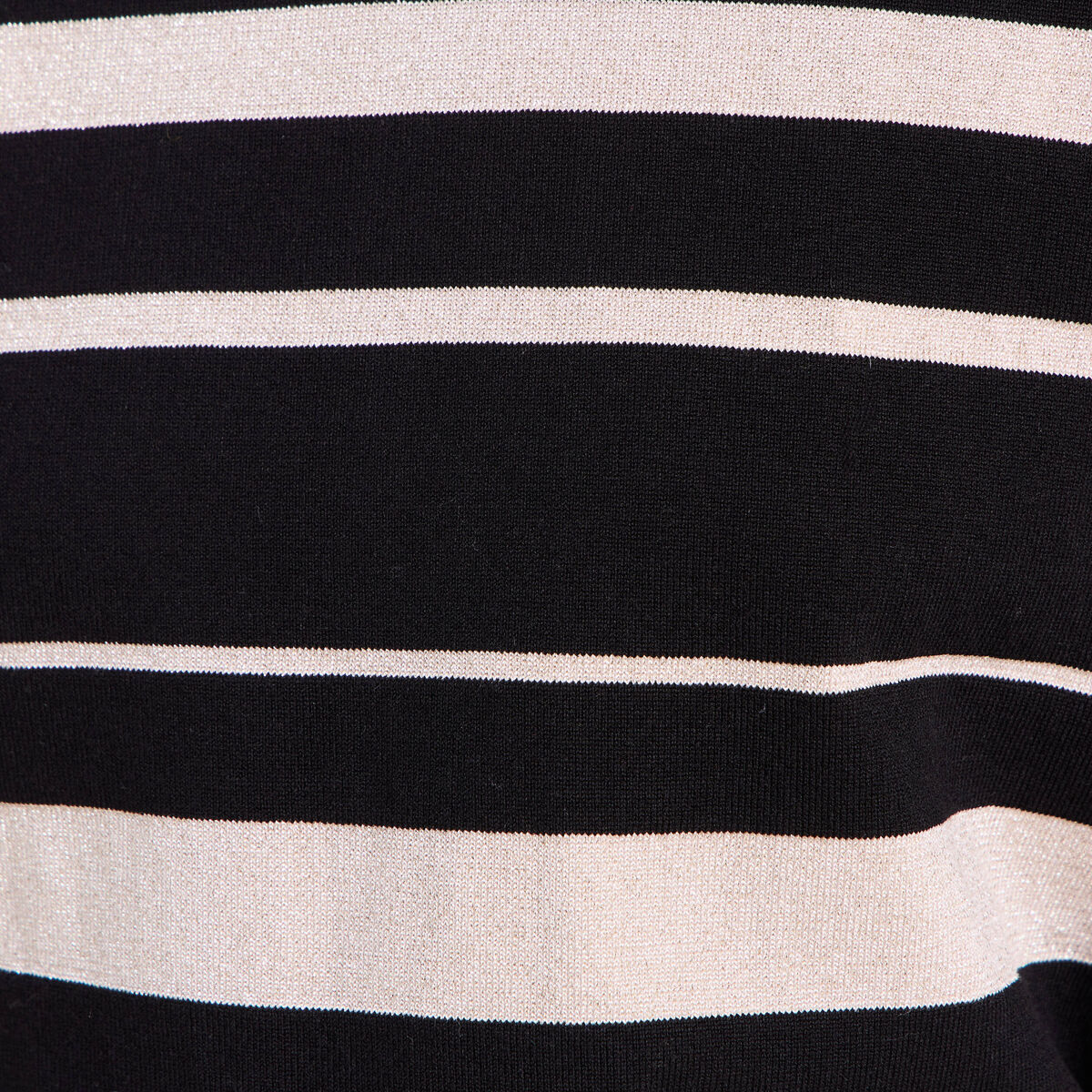 Pull col rond noir femme