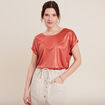 T-shirt manches courtes vieux rose femme