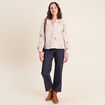 Jean cargo taille haute denim brut femme
