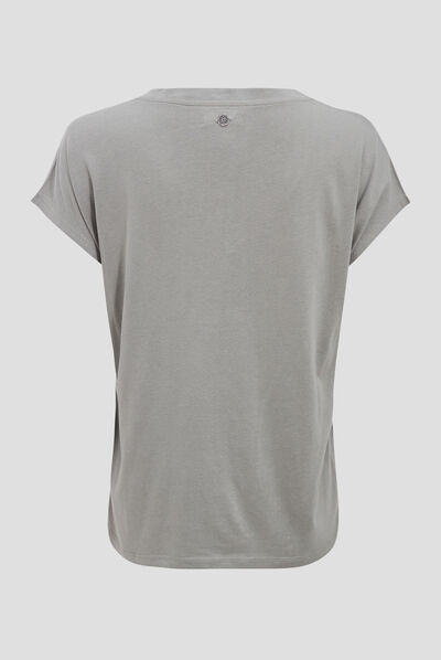 T-shirt manches courtes vert clair femme