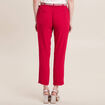 Pantalon chino à ceinture rose cerise femme