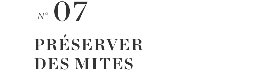 Préserver des mites