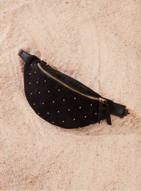 BRISE SAHEL Sac Banane Pour Femme En Daim Véritable Fait à La