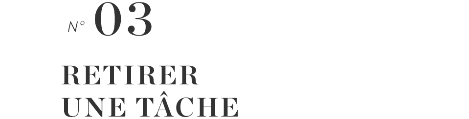 Retirer une tâche