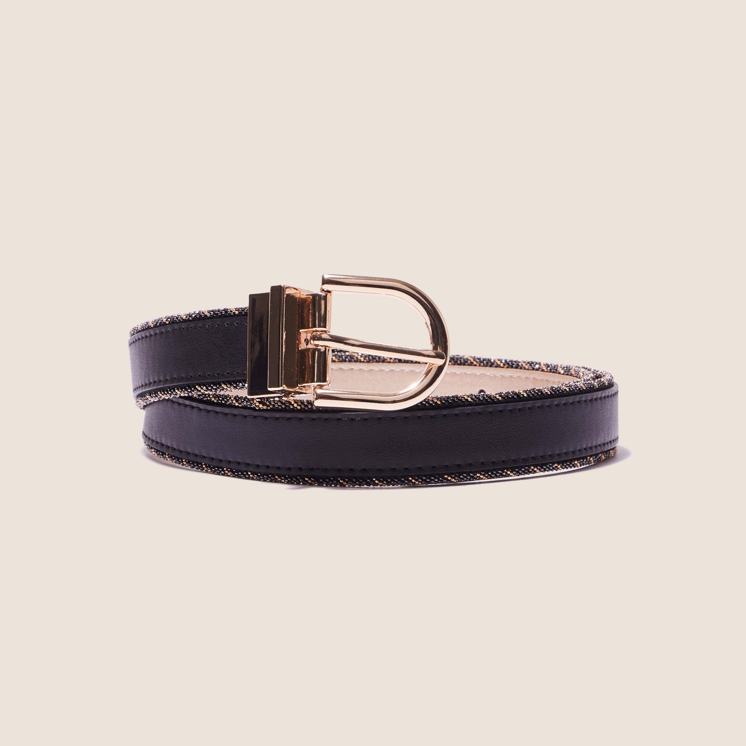 ceinture reversible a perles noir femme Ceinture réversible à perles noir femme