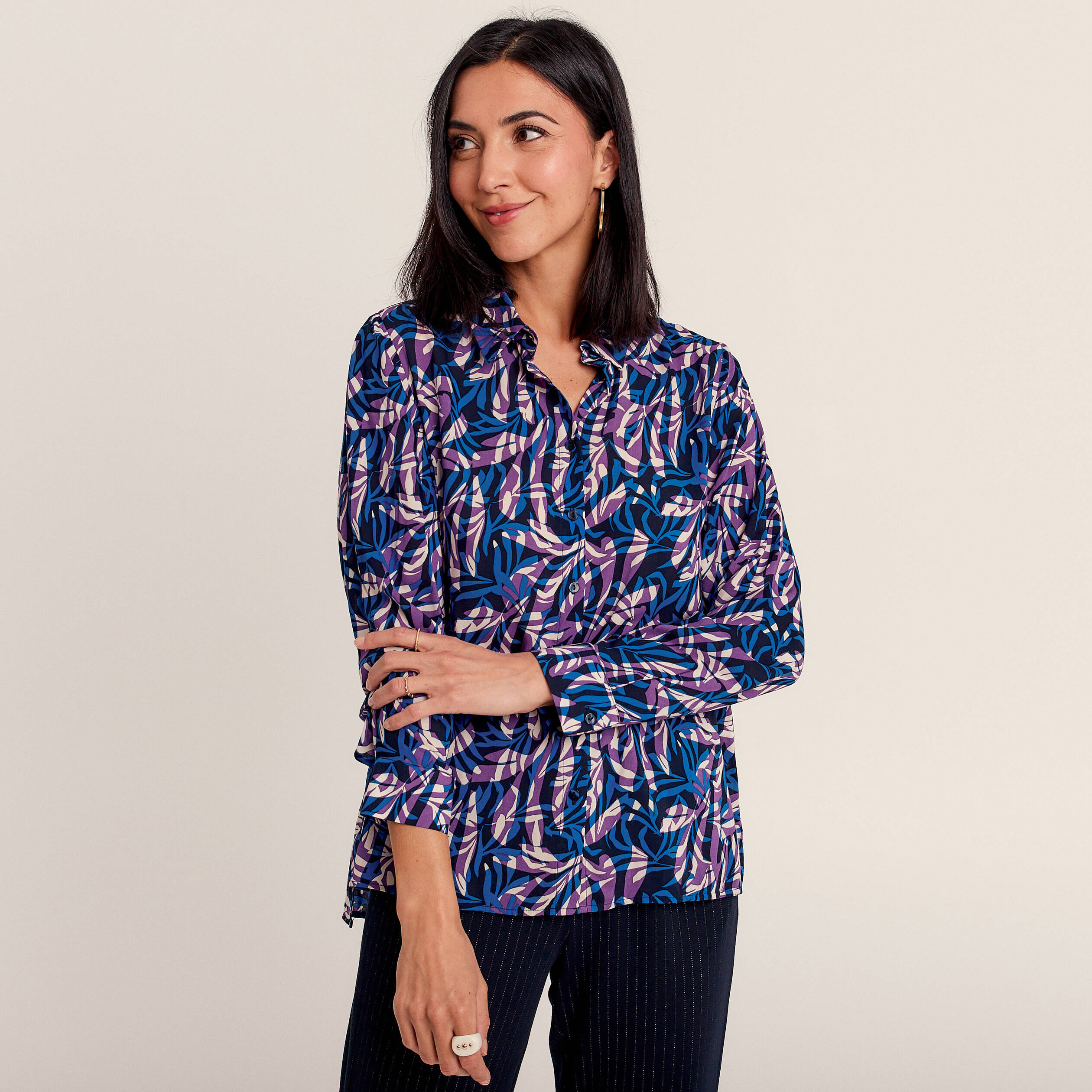 Chemisier online mauve femme