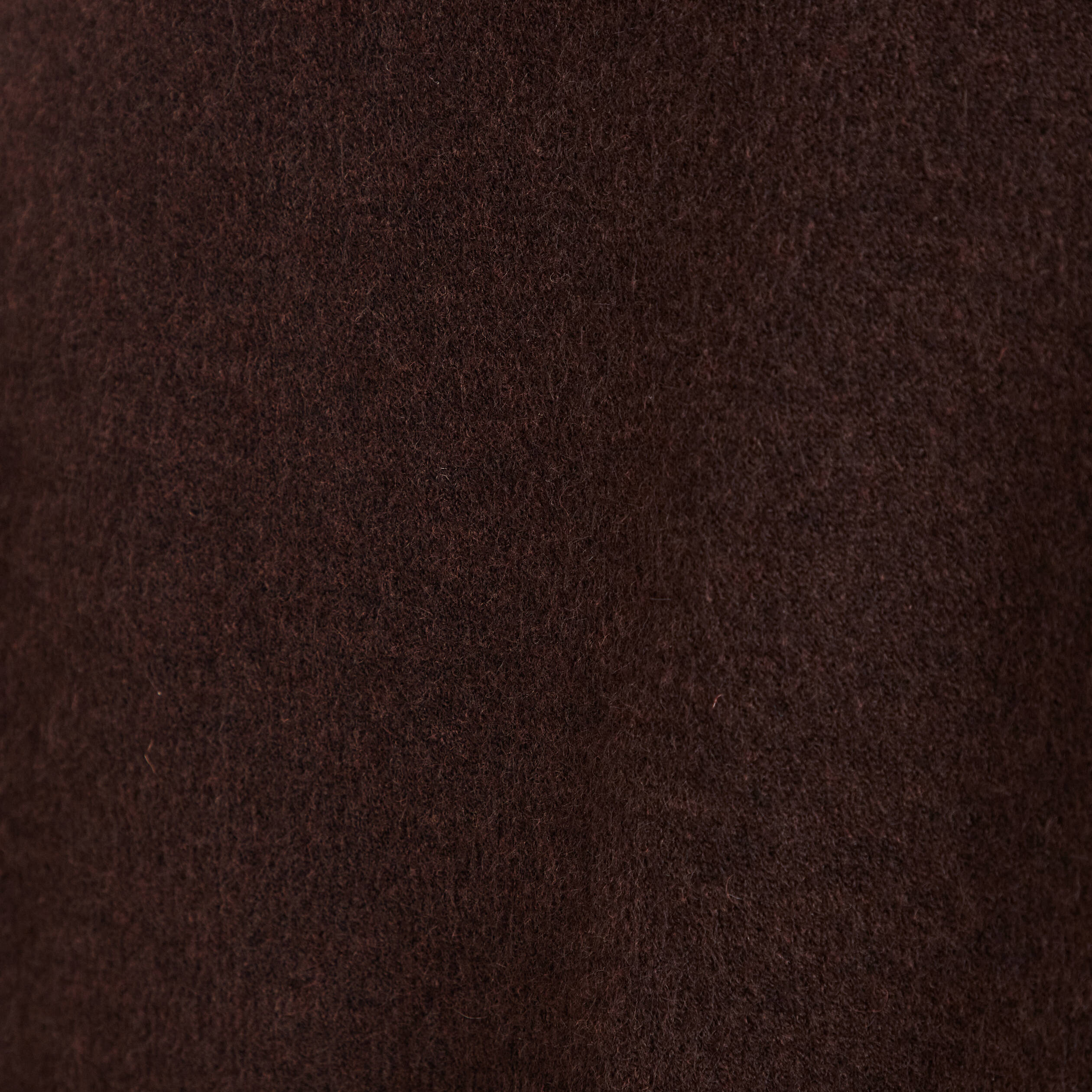 Pull sans manches aspect laineux marron fonc&eacute; femme
