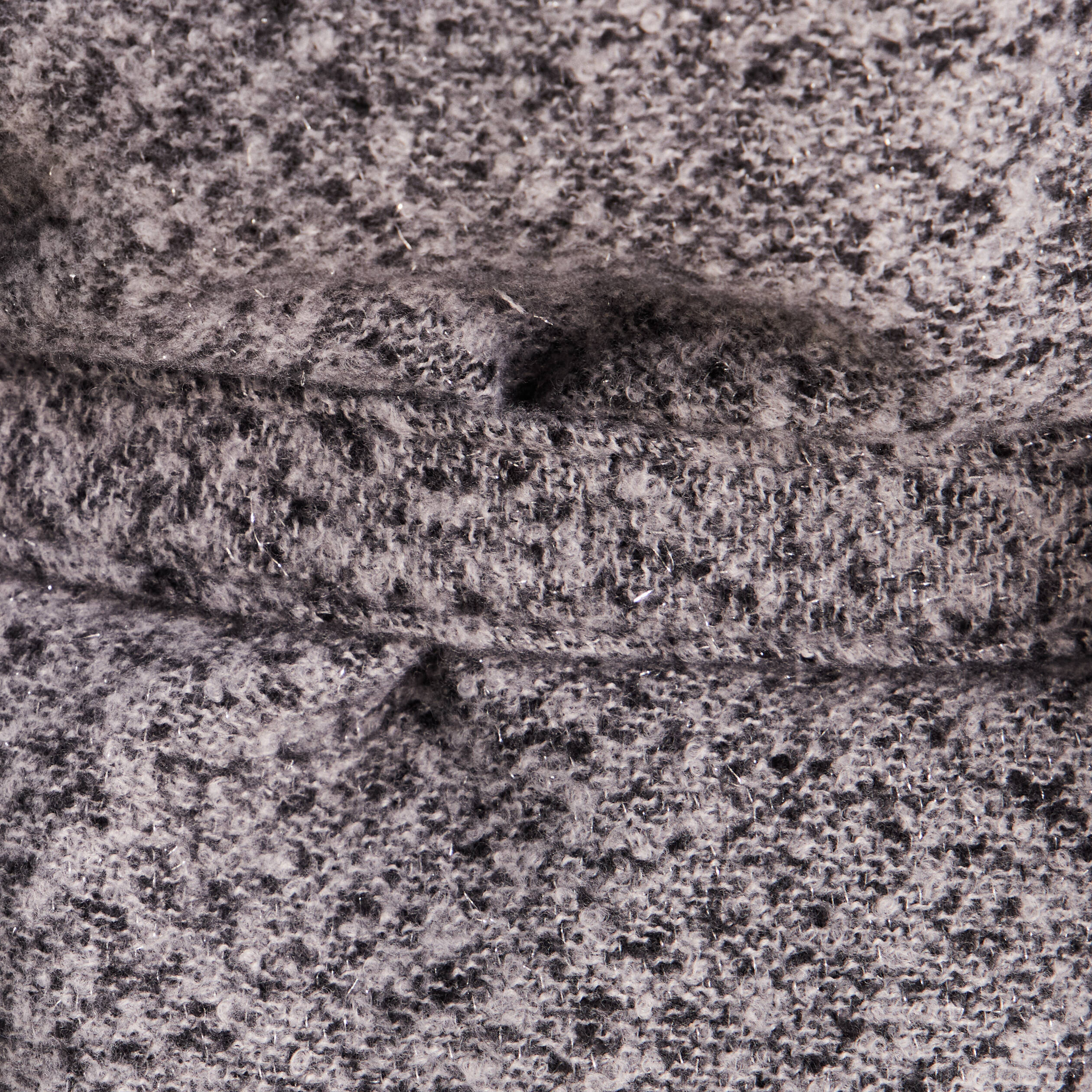 Poncho ceintur&eacute; gris clair femme
