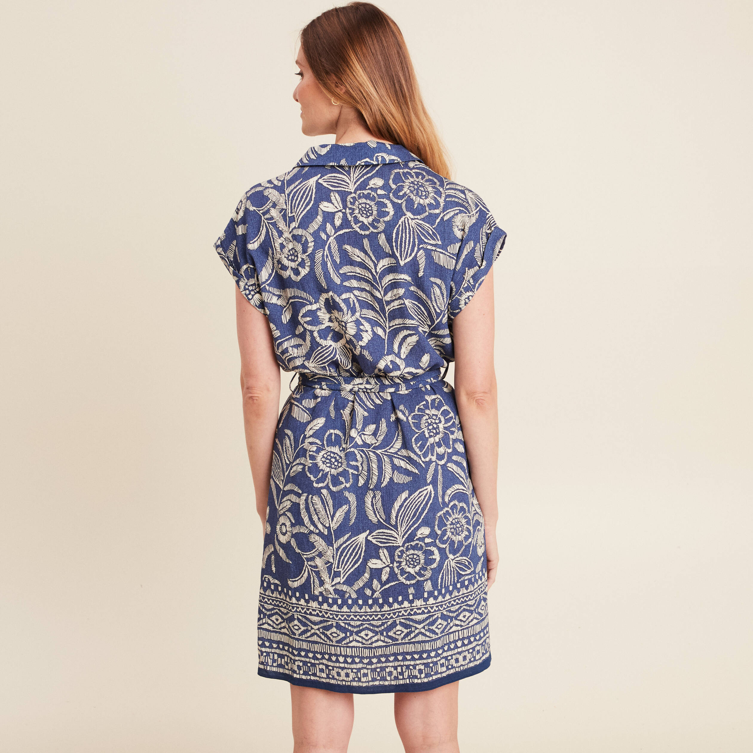 robe droite courte manches courtes bleu femme Robe droite courte manches courtes bleu femme