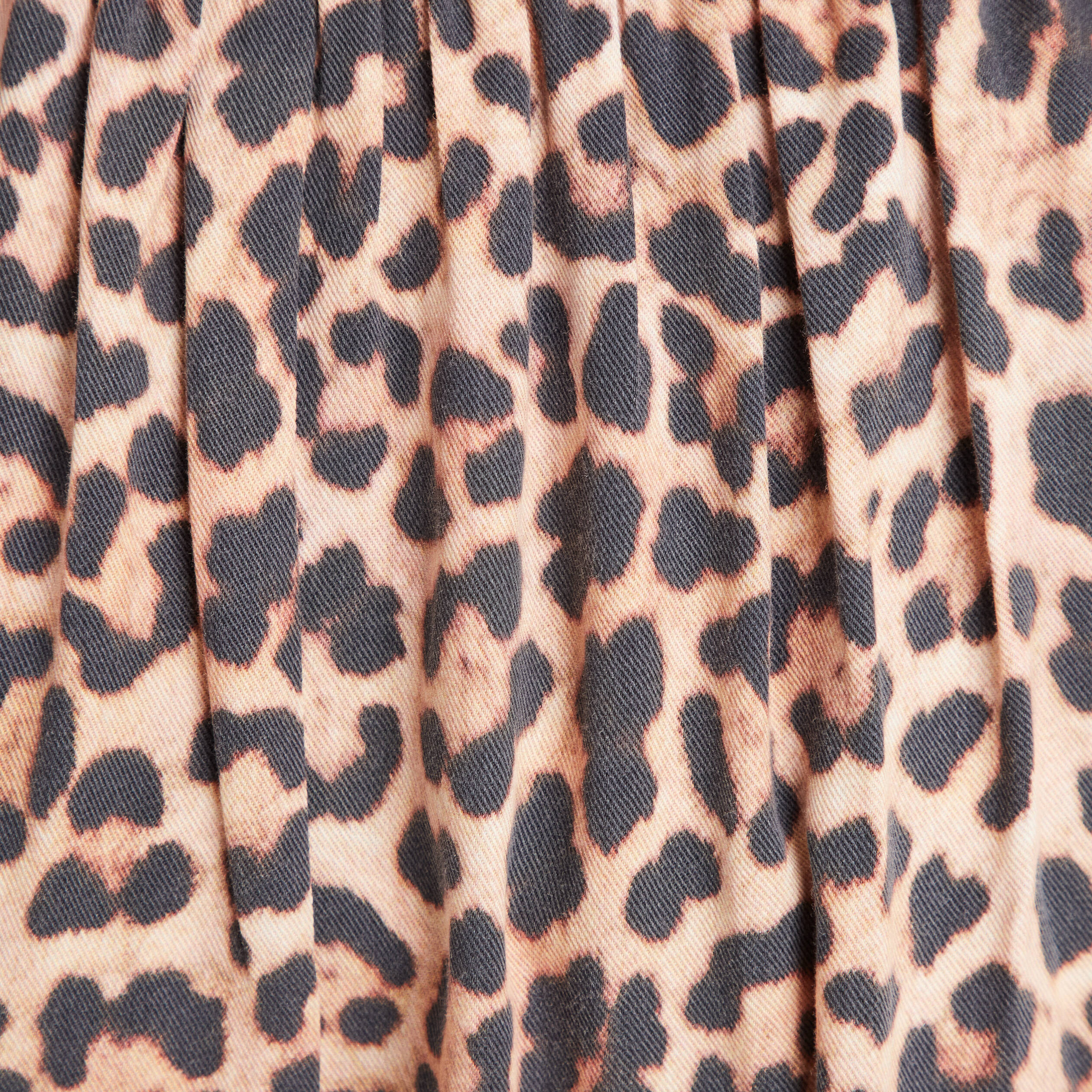 Jupe midi évasée plissée sable femme