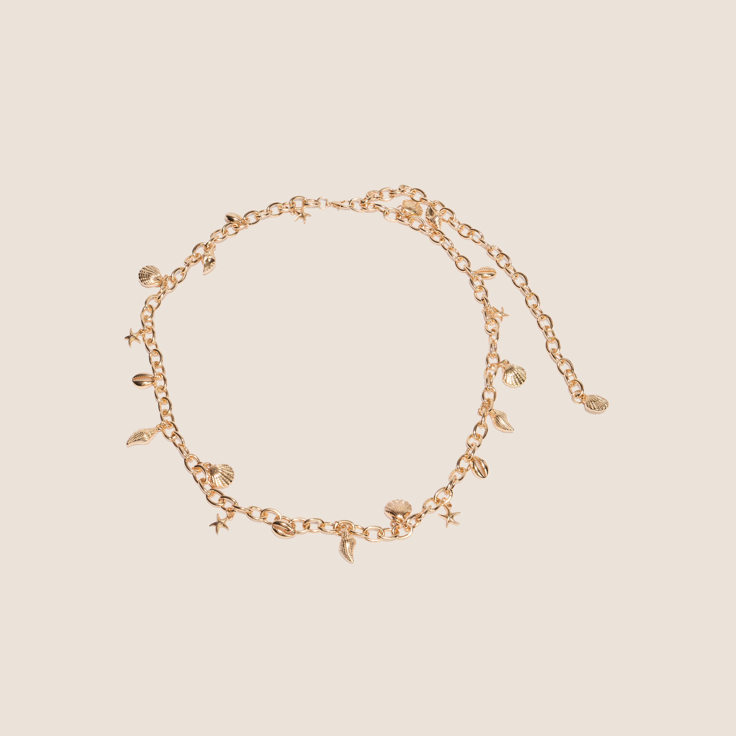 Ceinture chaine couleur or femme
