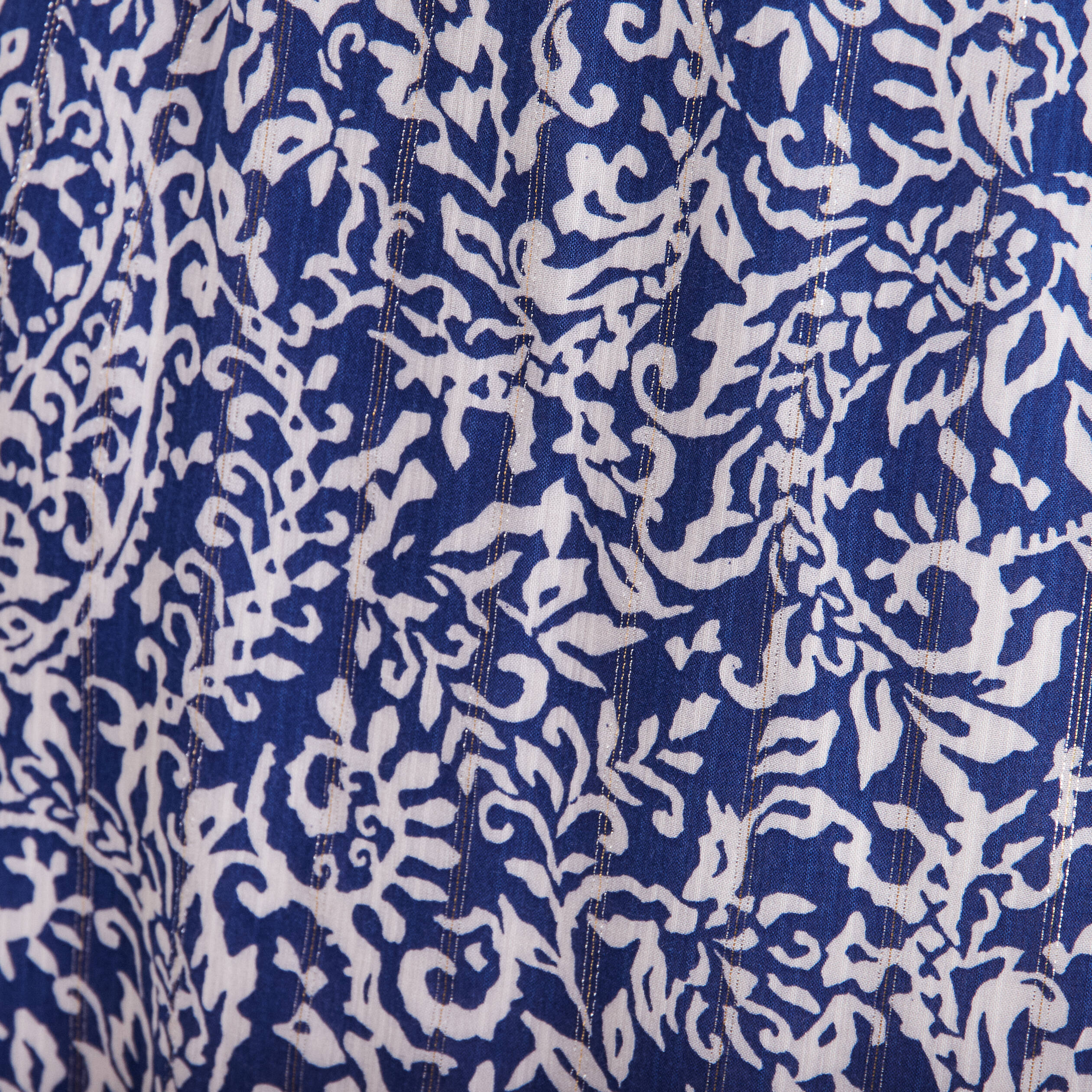 Robe droite ceinturée bleu foncé femme