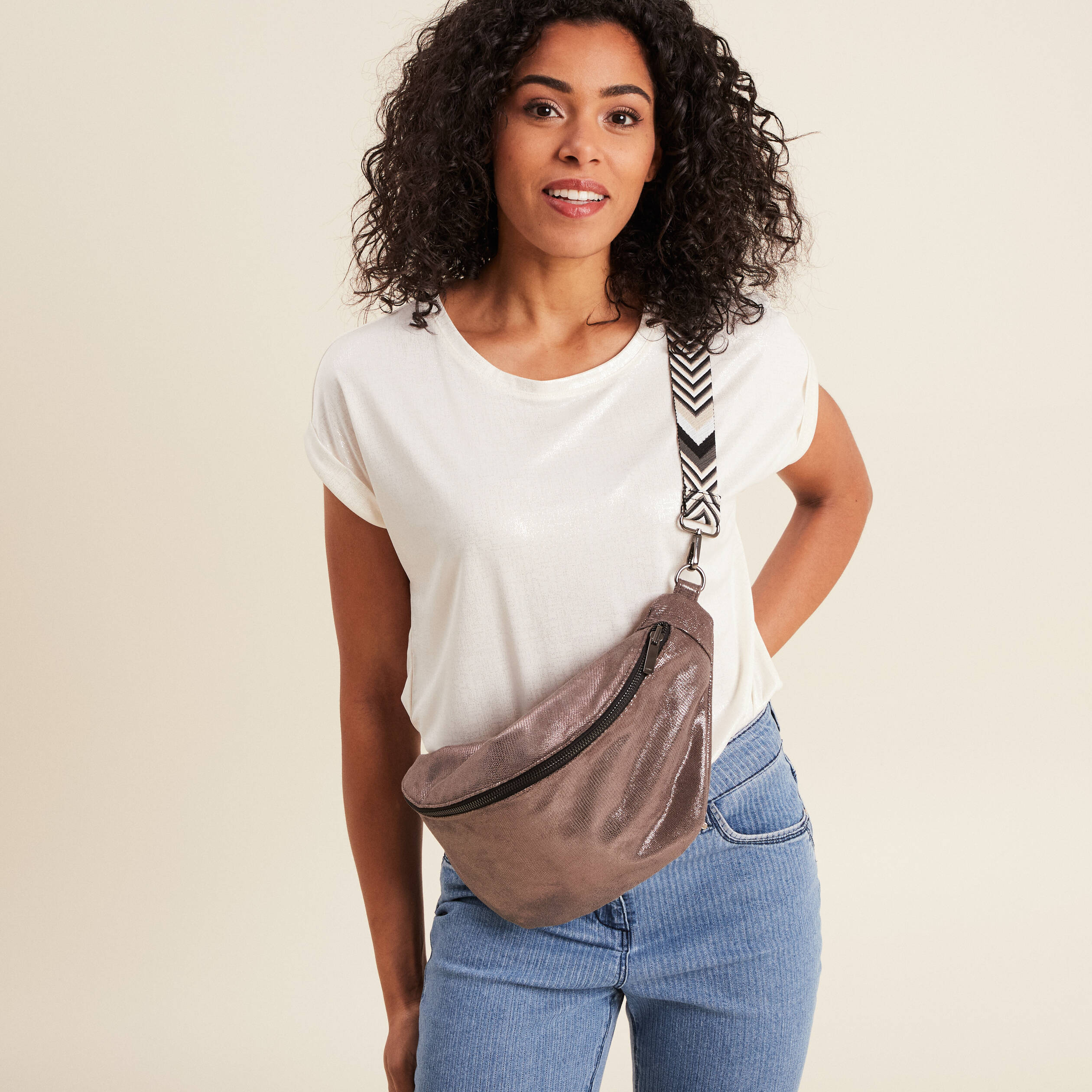 Sac Bandoulière Sacoche En Forme De Banane Sac Banane Réversible