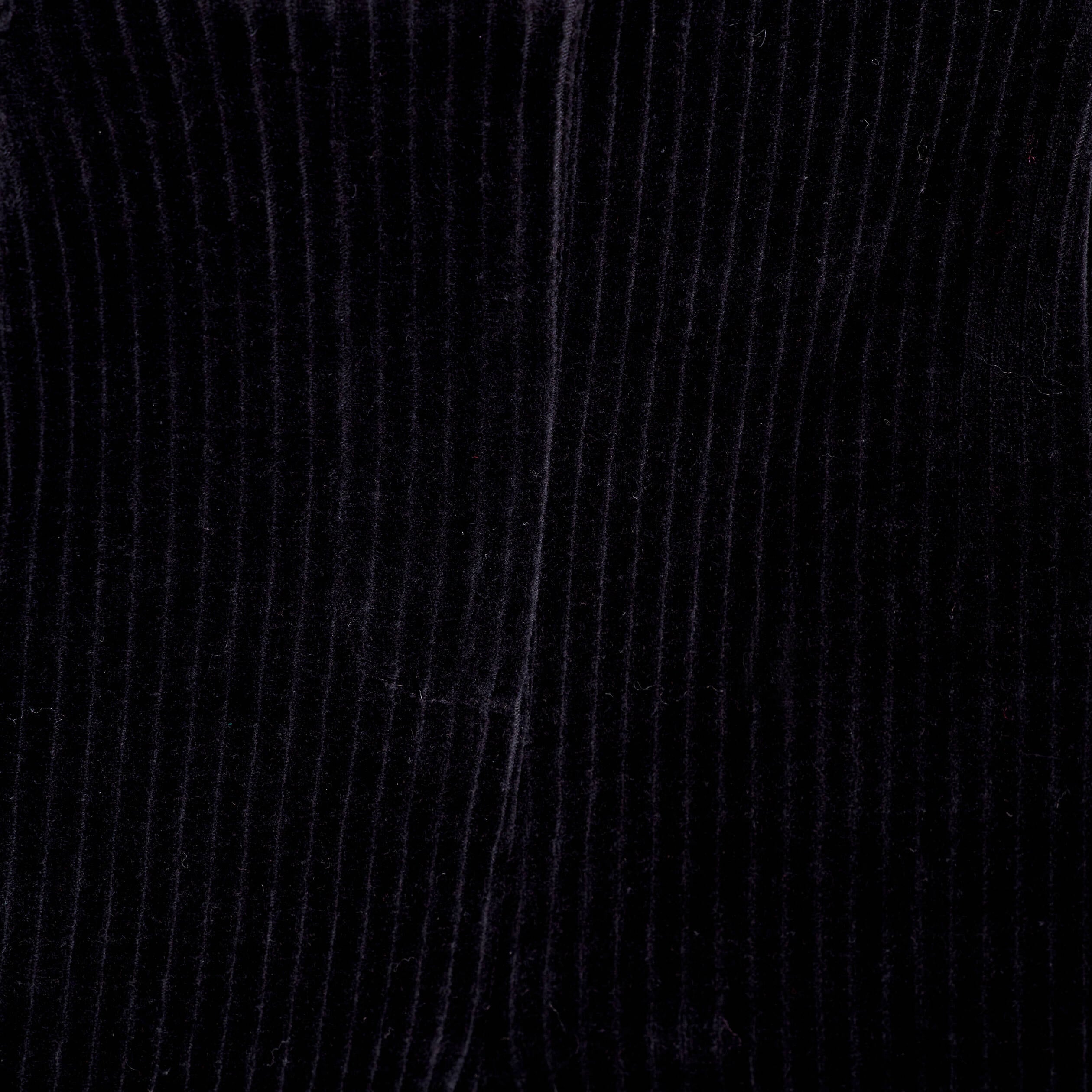 Pantalon large velours noir femme